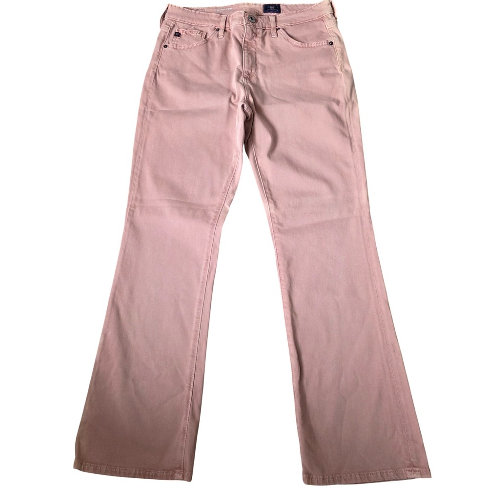 AG Adriano Goldschmied The Jodi Crop Pink Bootcut Jeans Women Size 27
